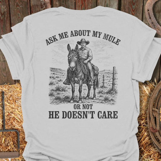 Printify T-Shirt Ice Grey / S My Mule Tee