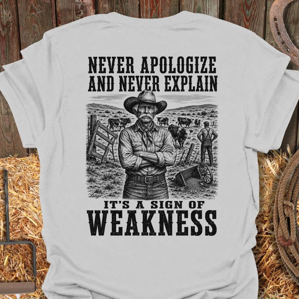 Printify T-Shirt Ice Grey / S Never Apologize Tee