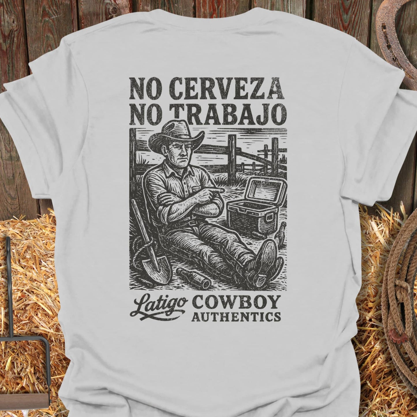 Printify T-Shirt Ice Grey / S No Trabajo Tee