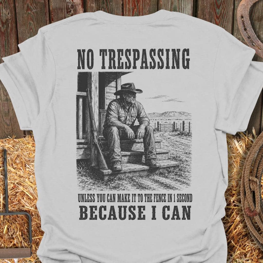 Printify T-Shirt Ice Grey / S No Trespassing Tee
