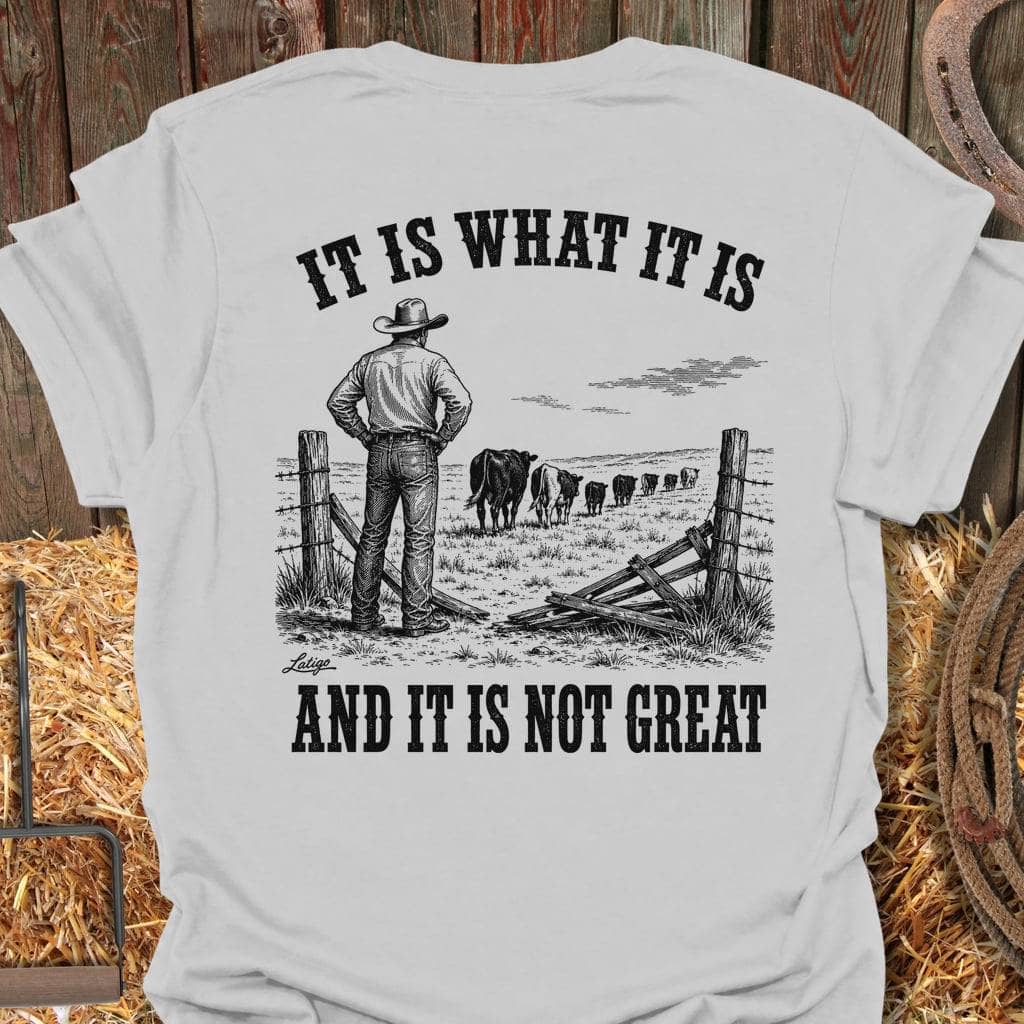 Printify T-Shirt Ice Grey / S Not Great Tee