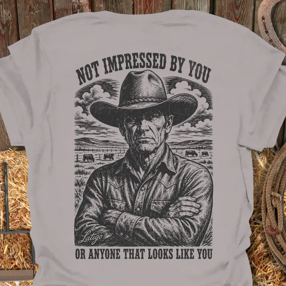 Printify T-Shirt Ice Grey / S Not Impressed Tee