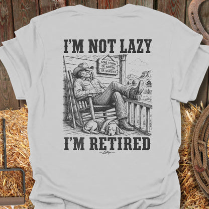 Printify T-Shirt Ice Grey / S Not Lazy Tee