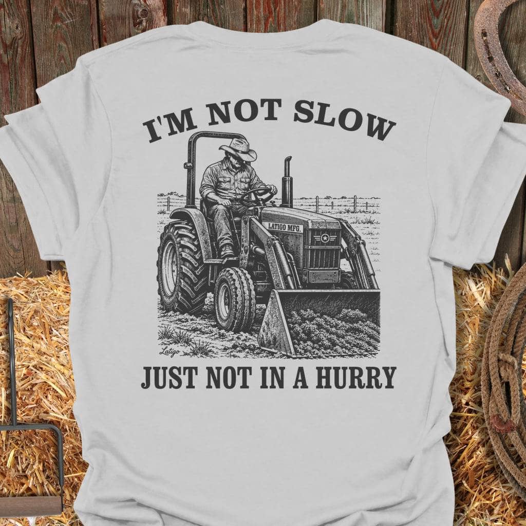 Printify T-Shirt Ice Grey / S Not Slow Tee
