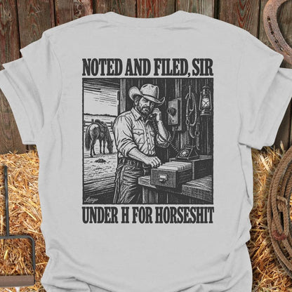 Printify T-Shirt Ice Grey / S Noted And Filed Tee