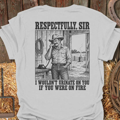 Printify T-Shirt Ice Grey / S On Fire Tee