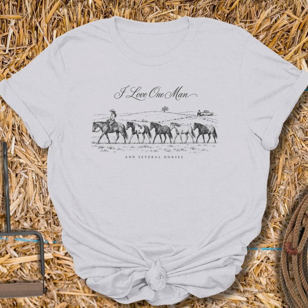 Printify T-Shirt Ice Grey / S One Man Tee