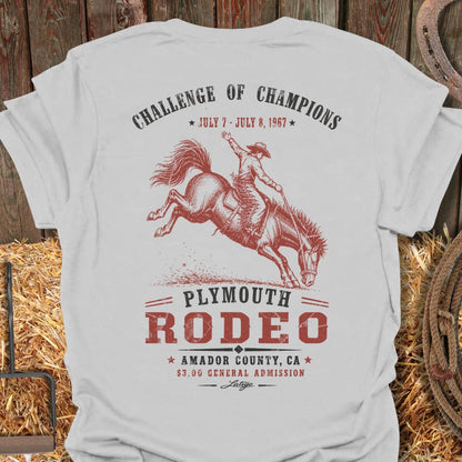 Printify T-Shirt Ice Grey / S Plymouth Rodeo Tee