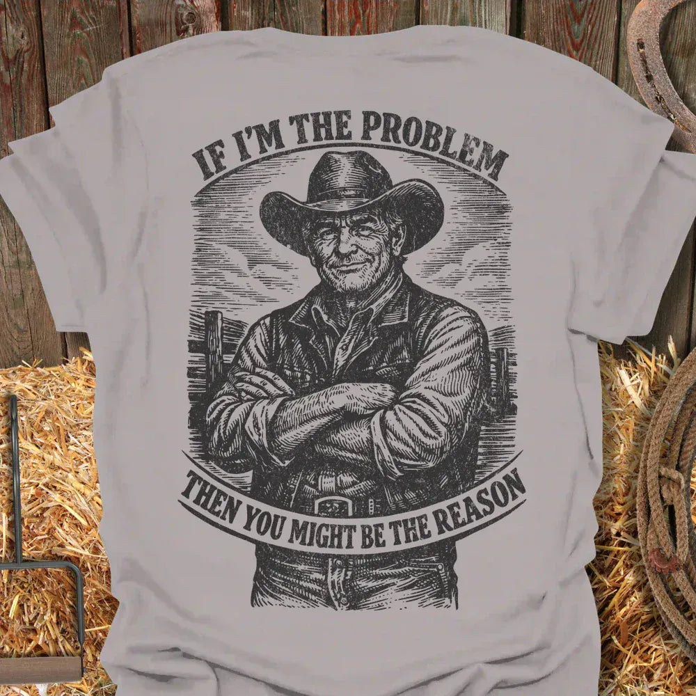 Printify T-Shirt Ice Grey / S Problem Tee