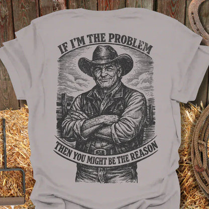 Printify T-Shirt Ice Grey / S Problem Tee