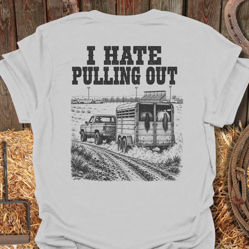 Printify T-Shirt Ice Grey / S Pulling Out Tee