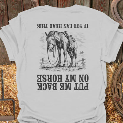 Printify T-Shirt Ice Grey / S Put Me Back Tee