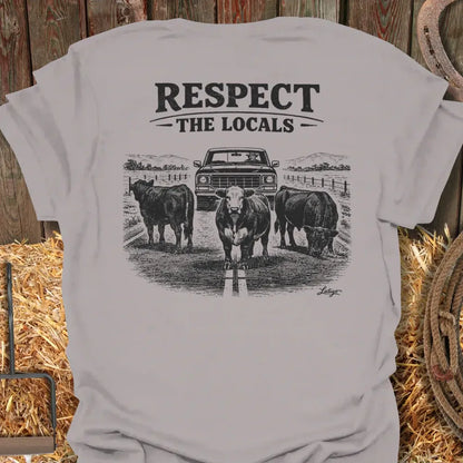 Printify T-Shirt Ice Grey / S Respect The Locals Tee