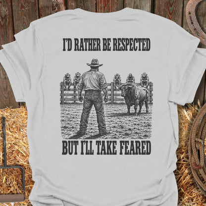 Printify T-Shirt Ice Grey / S Respected Or Feared Tee
