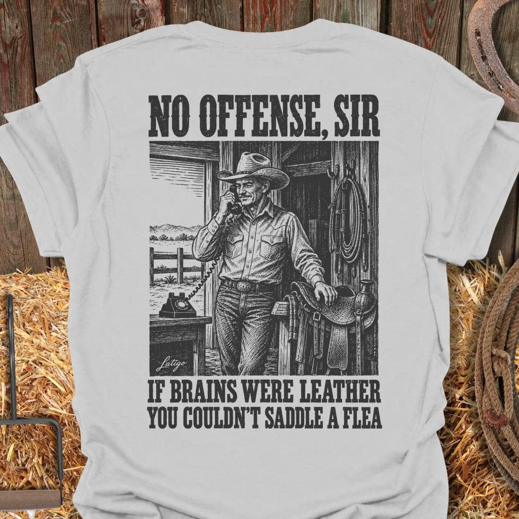 Printify T-Shirt Ice Grey / S Saddle A Flea Tee