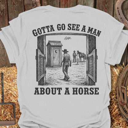 Printify T-Shirt Ice Grey / S See A Man Tee