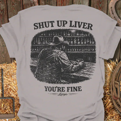 Printify T-Shirt Ice Grey / S Shut Up Liver Tee