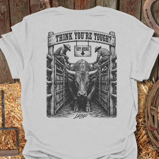 Printify T-Shirt Ice Grey / S Sit Here Tee