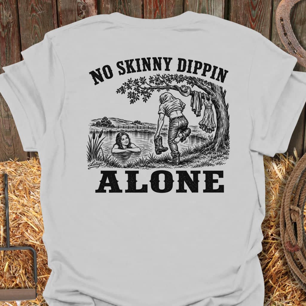 Printify T-Shirt Ice Grey / S Skinny Dippin Tee