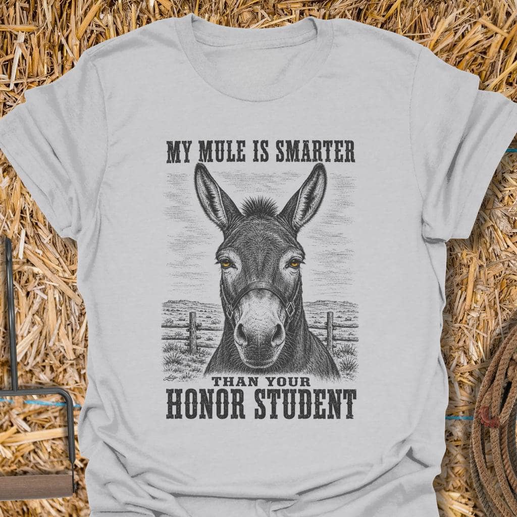 Printify T-Shirt Ice Grey / S Smart Mule Tee