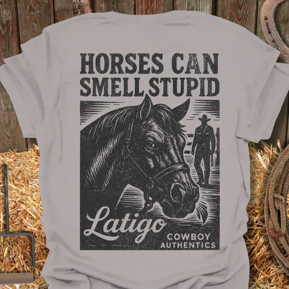 Printify T-Shirt Ice Grey / S Smell Stupid Tee