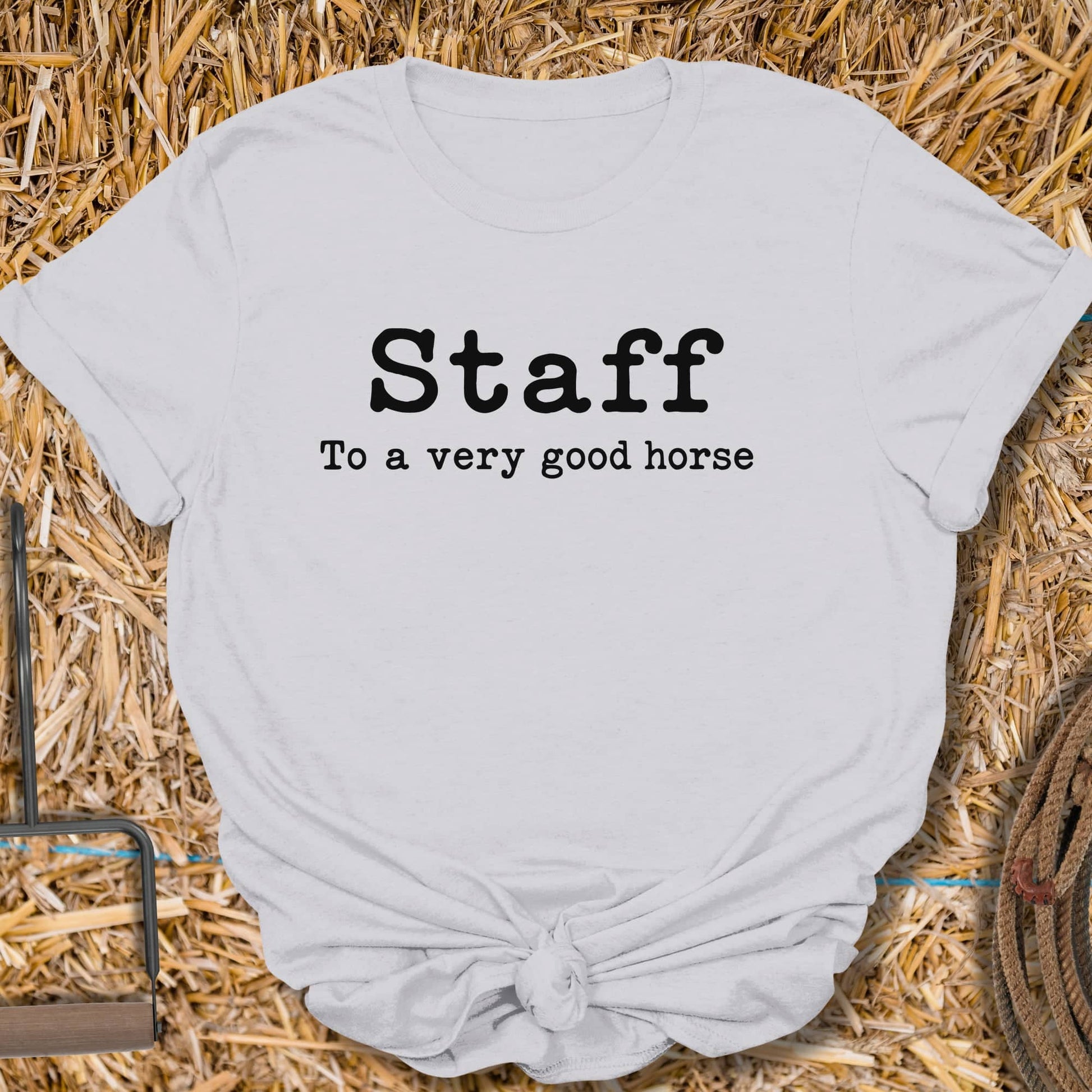 Printify T-Shirt Ice Grey / S Staff Tee