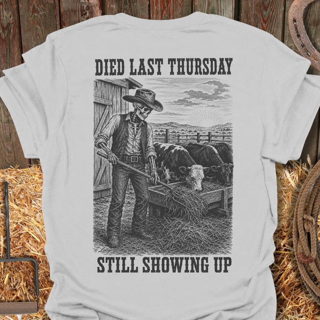 Printify T-Shirt Ice Grey / S Still Showing Up Tee