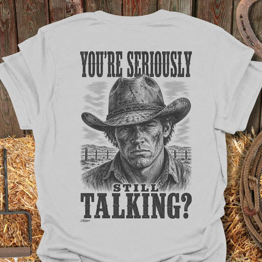 Printify T-Shirt Ice Grey / S Still Talking Tee