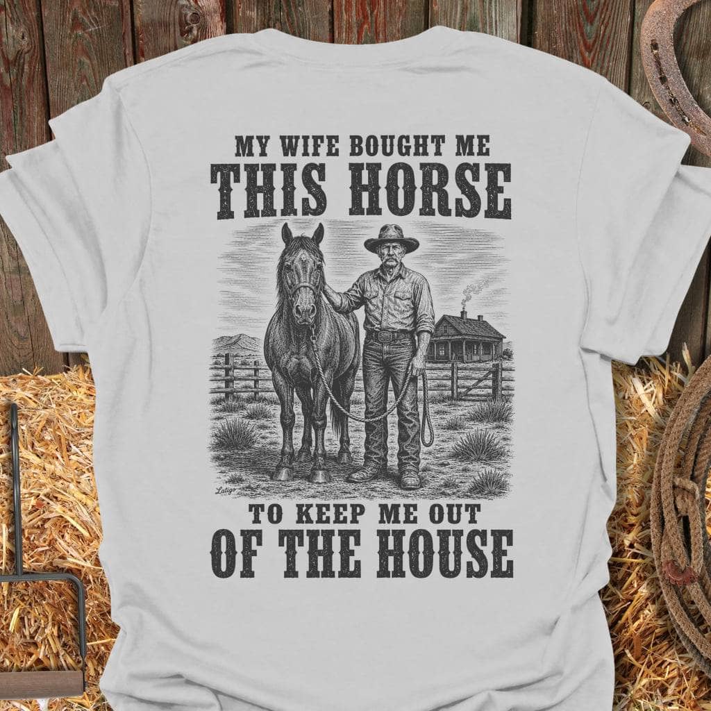 Printify T-Shirt Ice Grey / S This Horse Tee