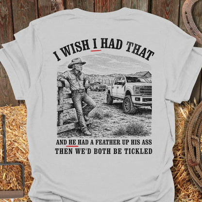 Printify T-Shirt Ice Grey / S Tickled Tee
