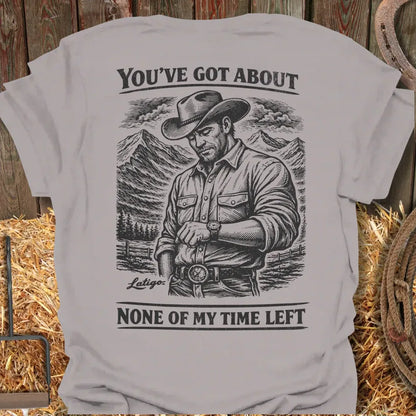 Printify T-Shirt Ice Grey / S Time Left Tee