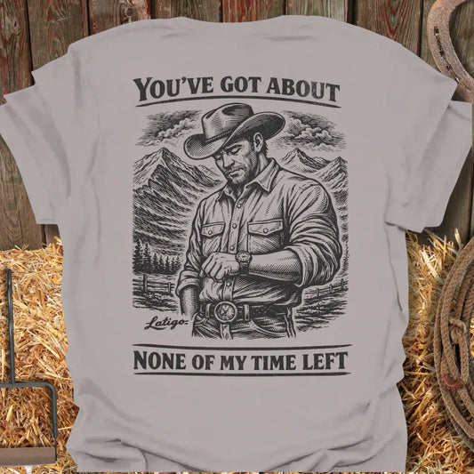 Printify T-Shirt Ice Grey / S Time Left Tee