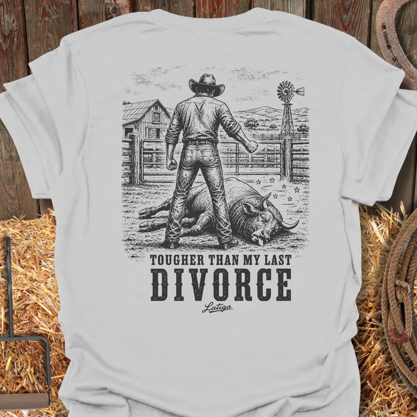 Printify T-Shirt Ice Grey / S Tougher Tee