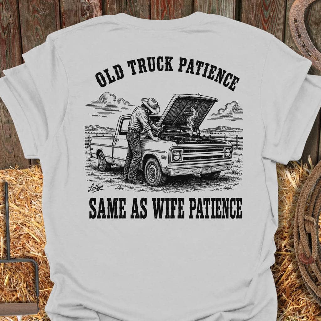 Printify T-Shirt Ice Grey / S Truck Patience Tee