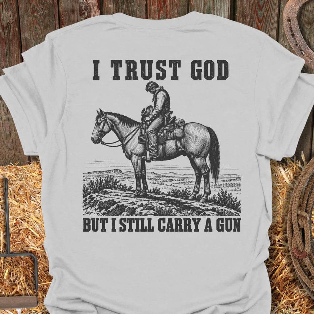 Printify T-Shirt Ice Grey / S Trust God Tee