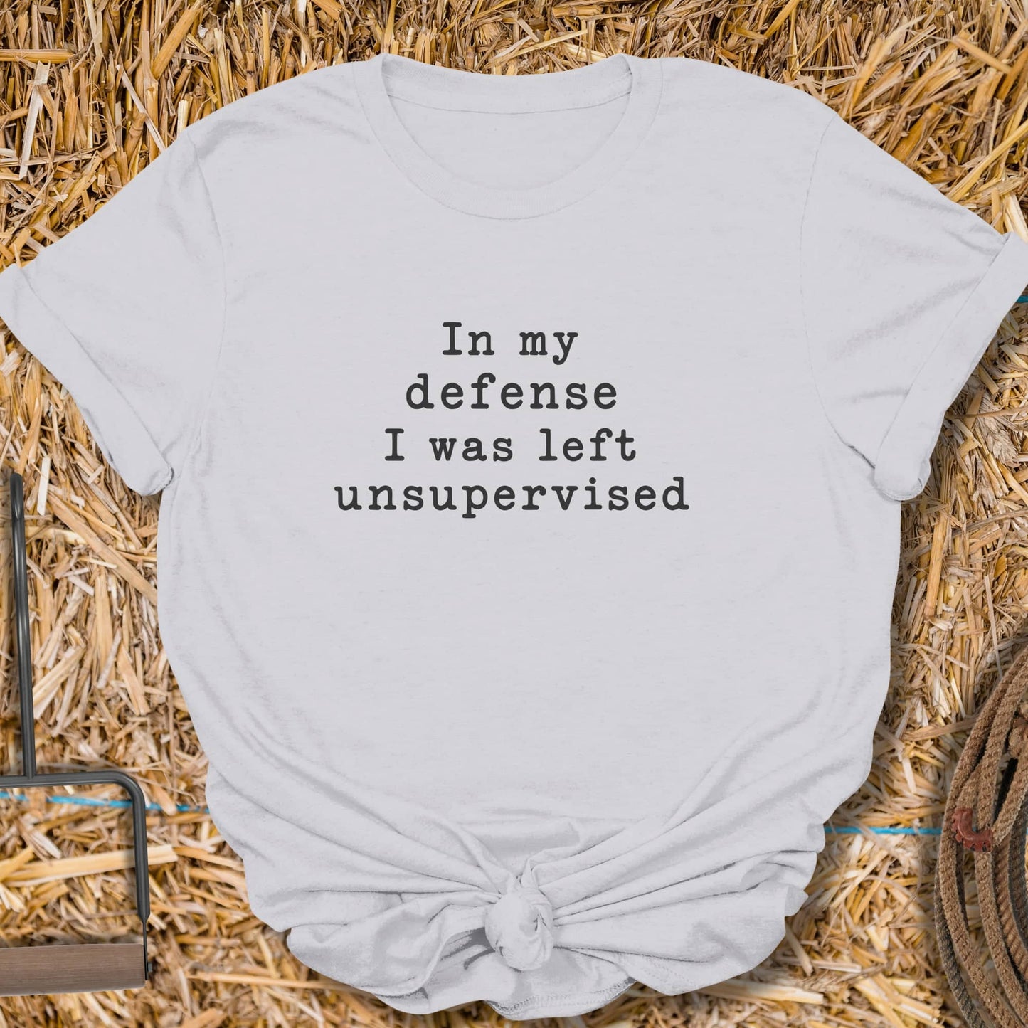 Printify T-Shirt Ice Grey / S Unsupervised Tee