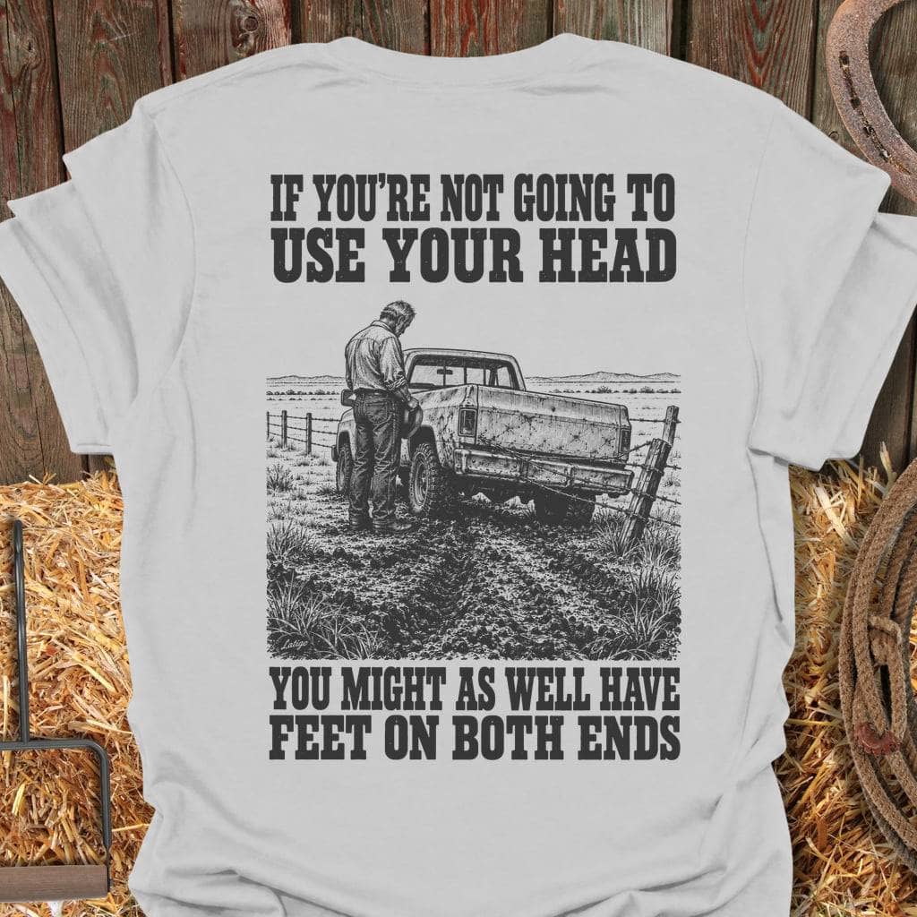 Printify T-Shirt Ice Grey / S Use Your Head Tee