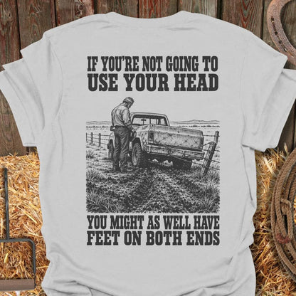 Printify T-Shirt Ice Grey / S Use Your Head Tee