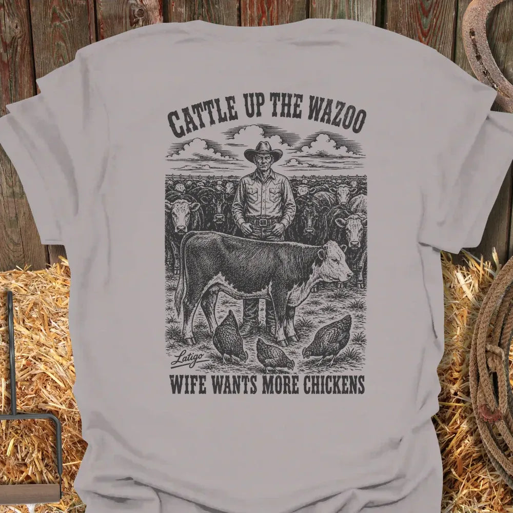 Printify T-Shirt Ice Grey / S Wazoo Tee