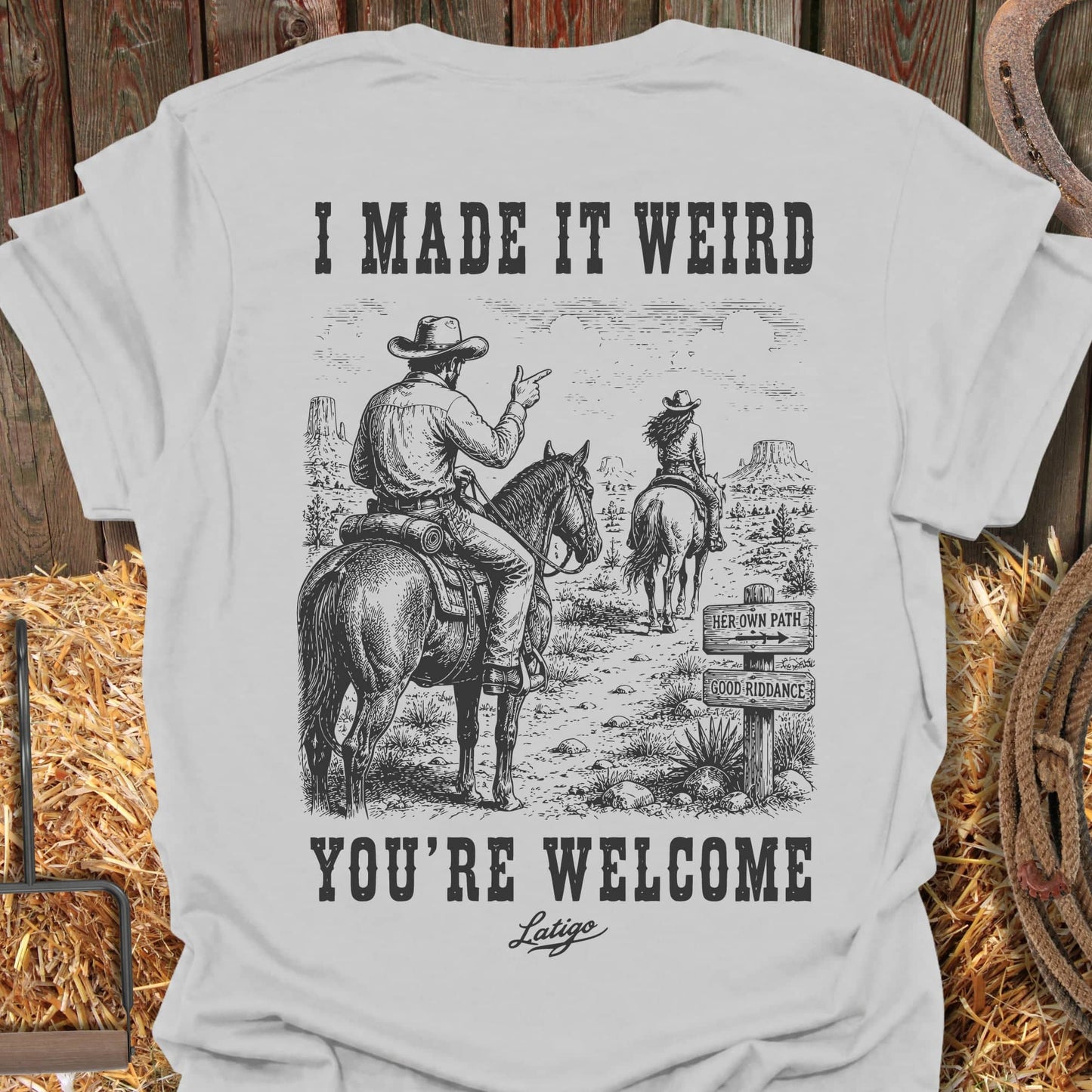 Printify T-Shirt Ice Grey / S Weird Tee