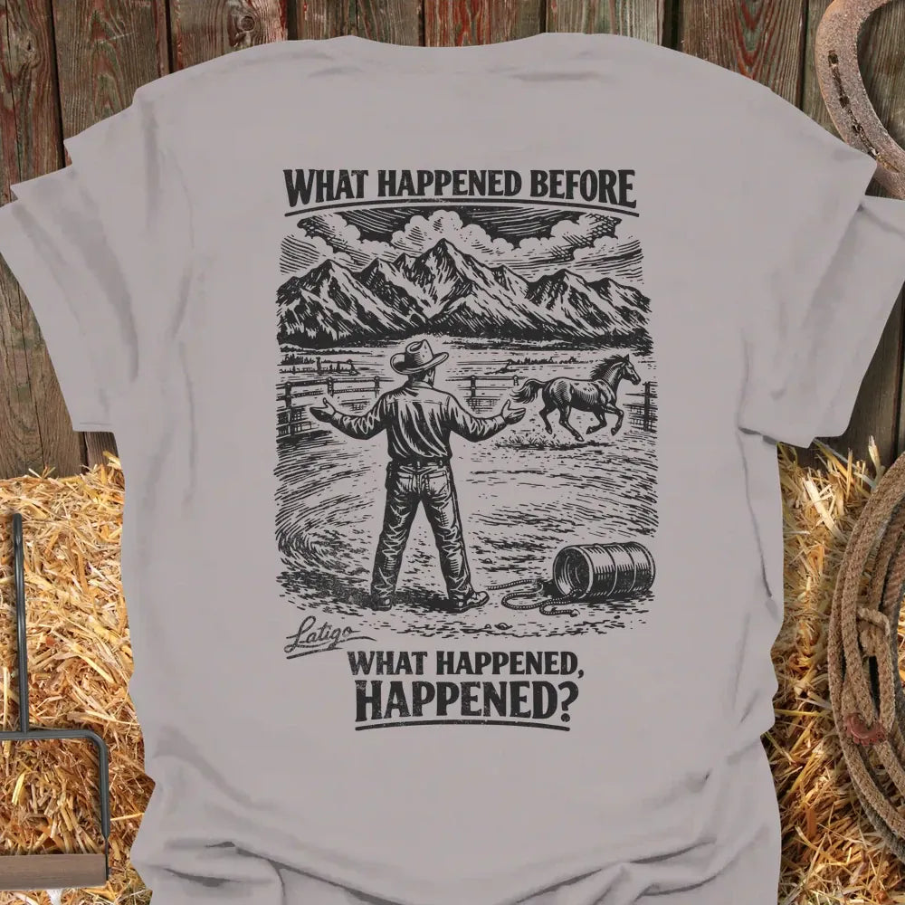 Printify T-Shirt Ice Grey / S What Happened Tee