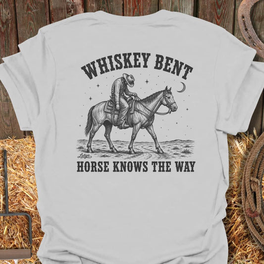 Printify T-Shirt Ice Grey / S Whiskey Bent Tee