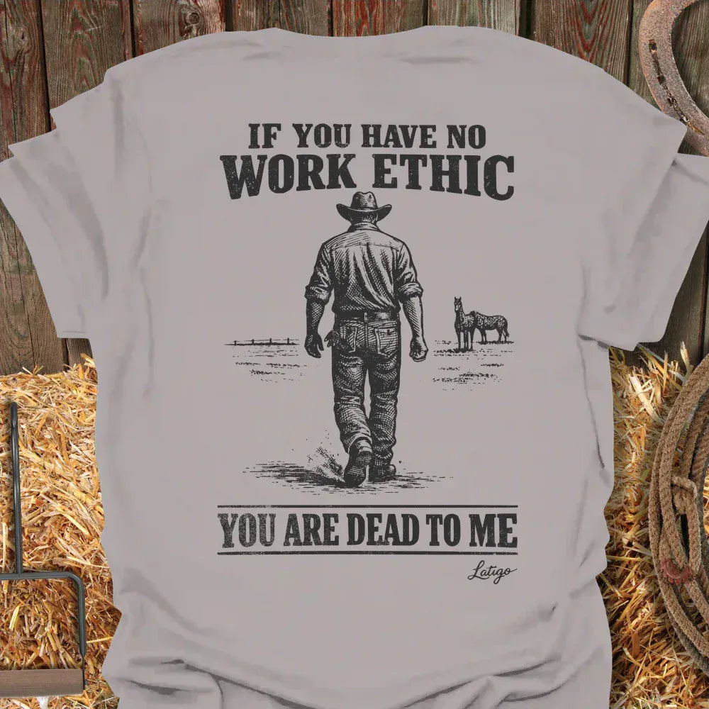 Printify T-Shirt Ice Grey / S Work Ethic Tee