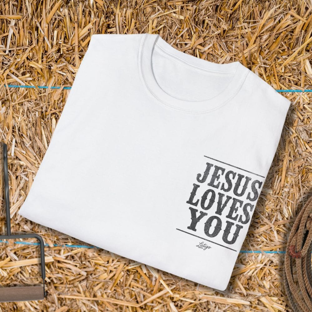 Printify T-Shirt Jesus Loves You Tee