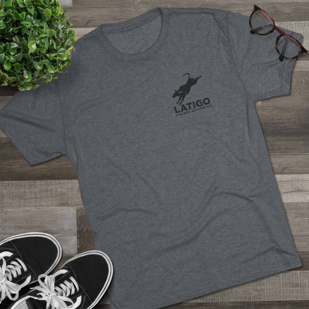 Printify T-Shirt Latigo Simple Unisex Tri-Blend Crew Tee