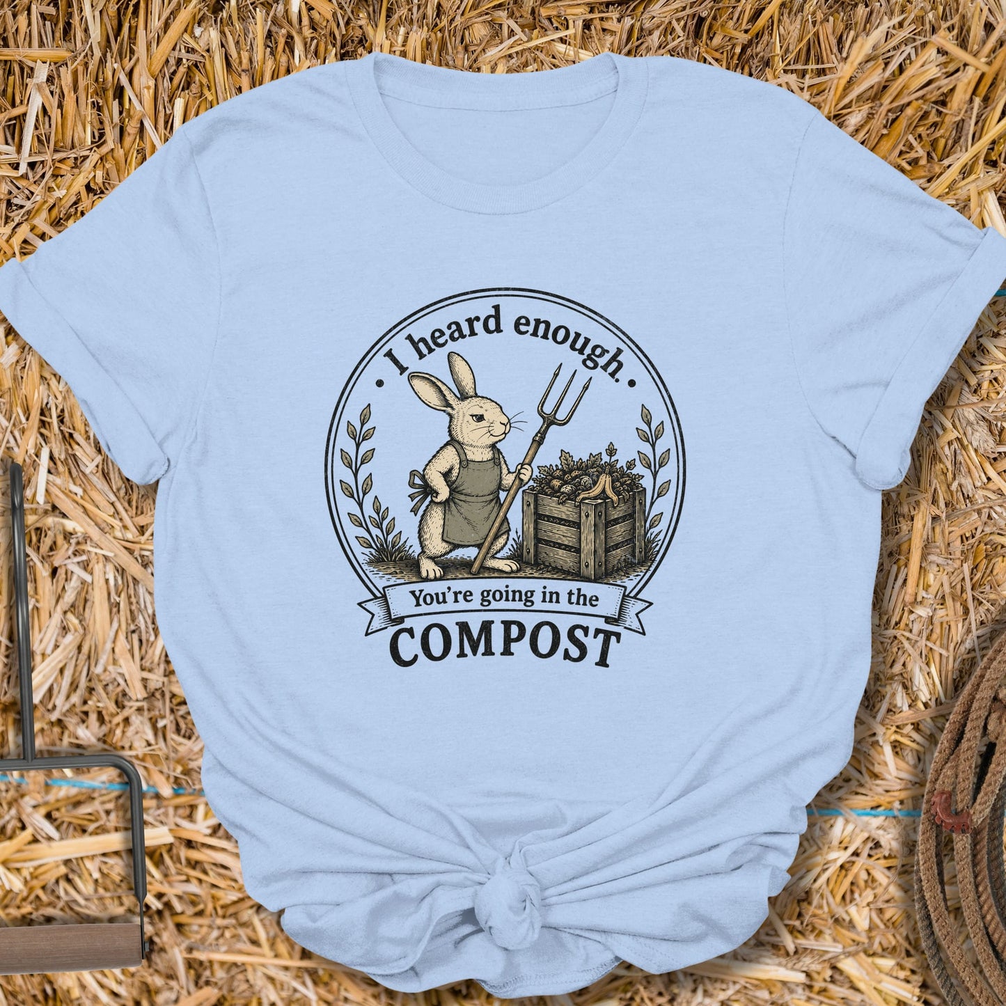 Printify T-Shirt Light Blue / S Compost Tee