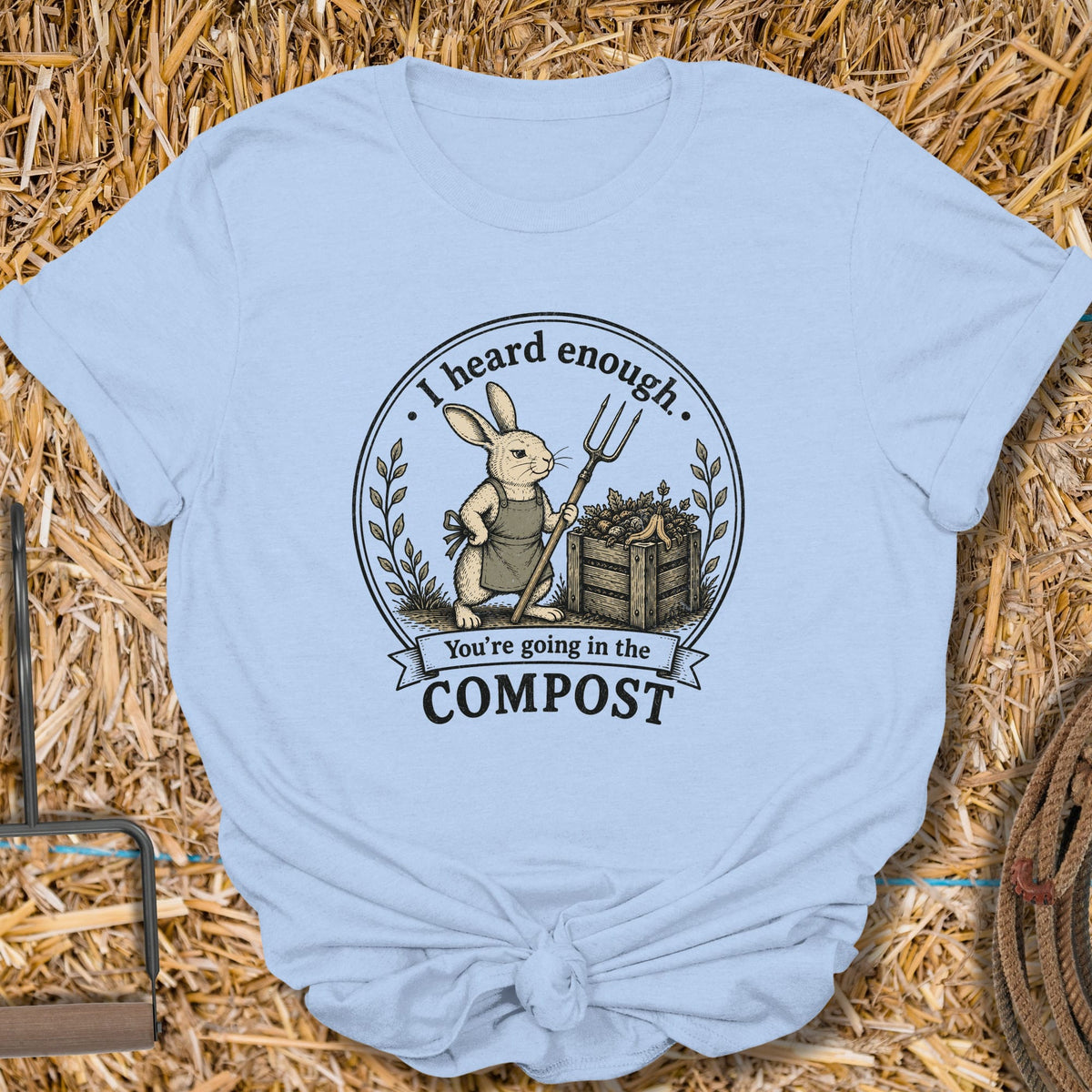 Printify T-Shirt Light Blue / S Compost Tee