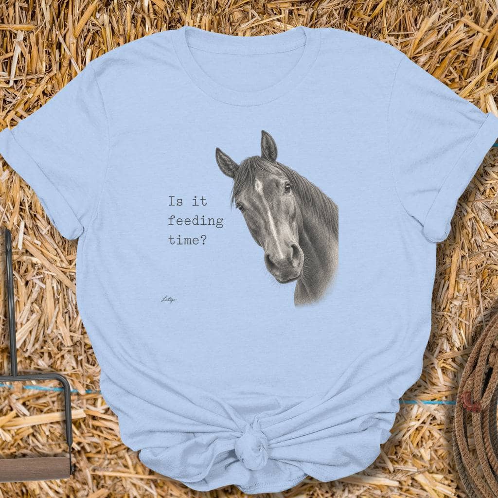 Printify T-Shirt Light Blue / S Feeding Time Tee