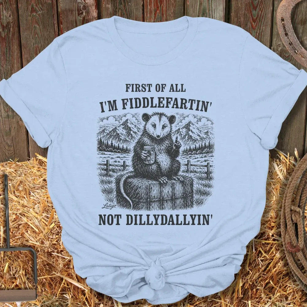 Printify T-Shirt Light Blue / S Fiddlefart Tee