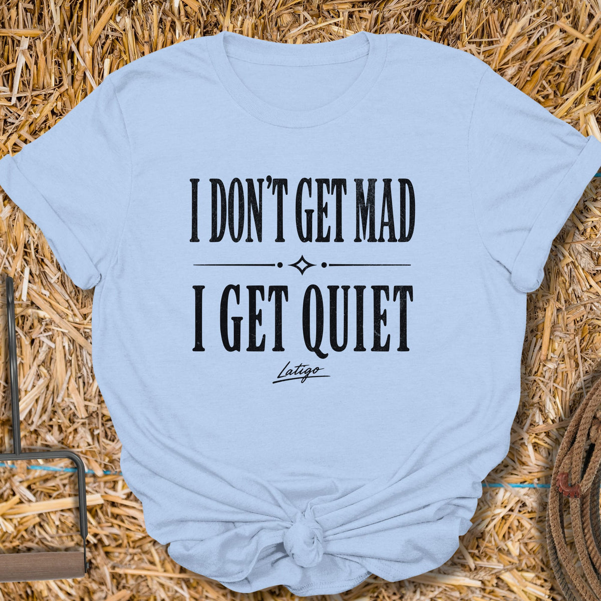 Printify T-Shirt Light Blue / S Get Mad Tee